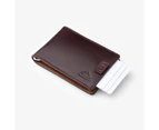 Slim Line - Men's Money clip slim leather wallet - Coffee Brown 2 Tone