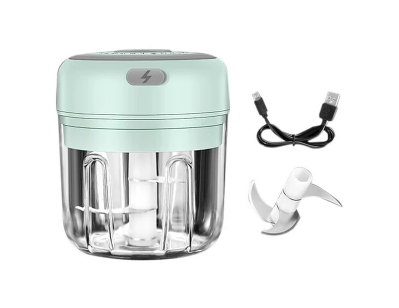 Usb Rechargeable Mini Food Processor Garlic Chopper - White