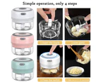 Usb Rechargeable Mini Food Processor Garlic Chopper - White