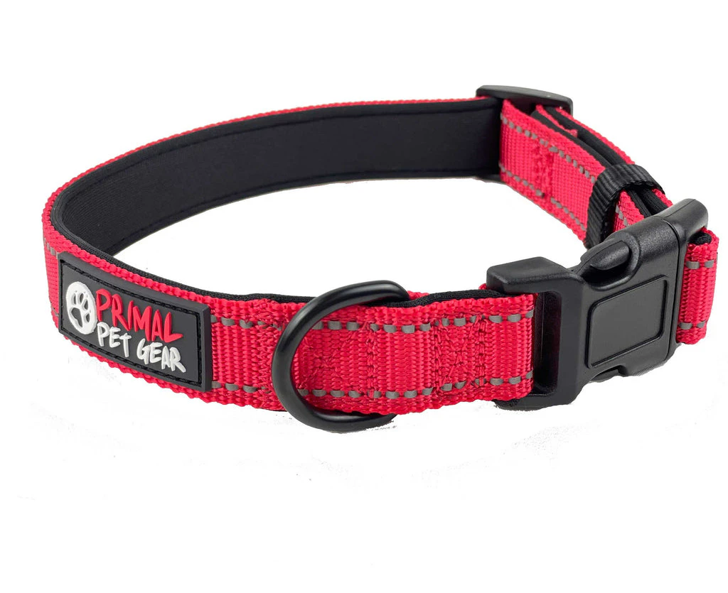 Primal Pet Gear Tough Dog and Puppy Collars - Red