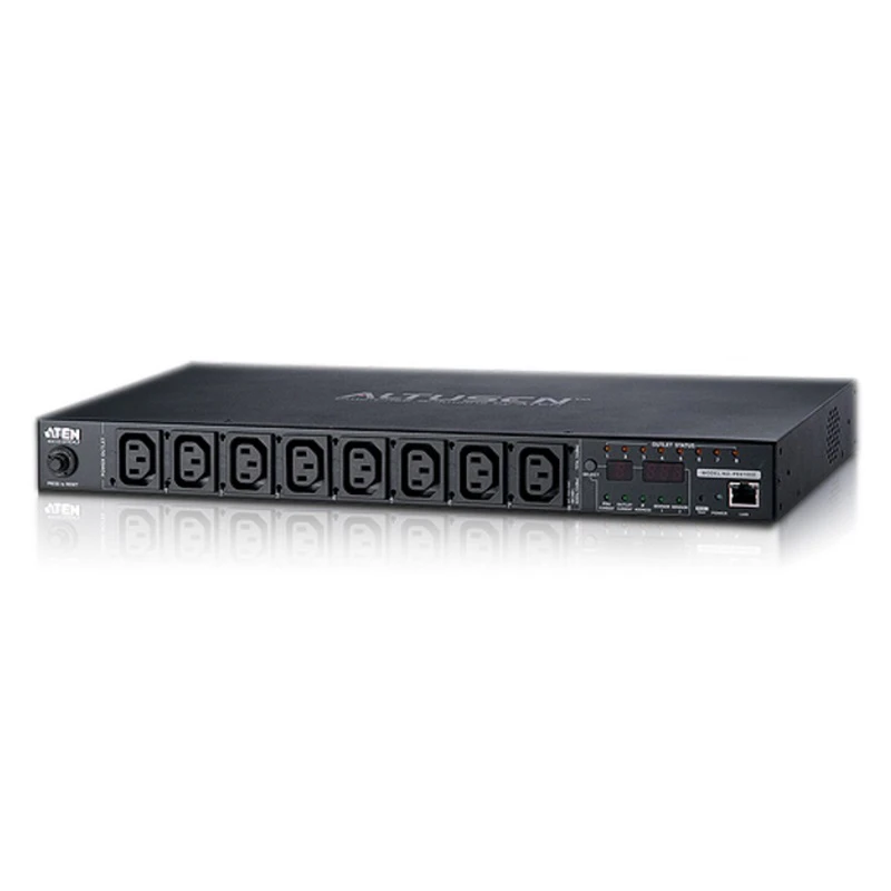 *PROMO* *SOH only* Aten 8-Port 10A Eco Power Distribution Unit - PDU over IP, 1U Rack Mount Design, Control and Monitor Power St