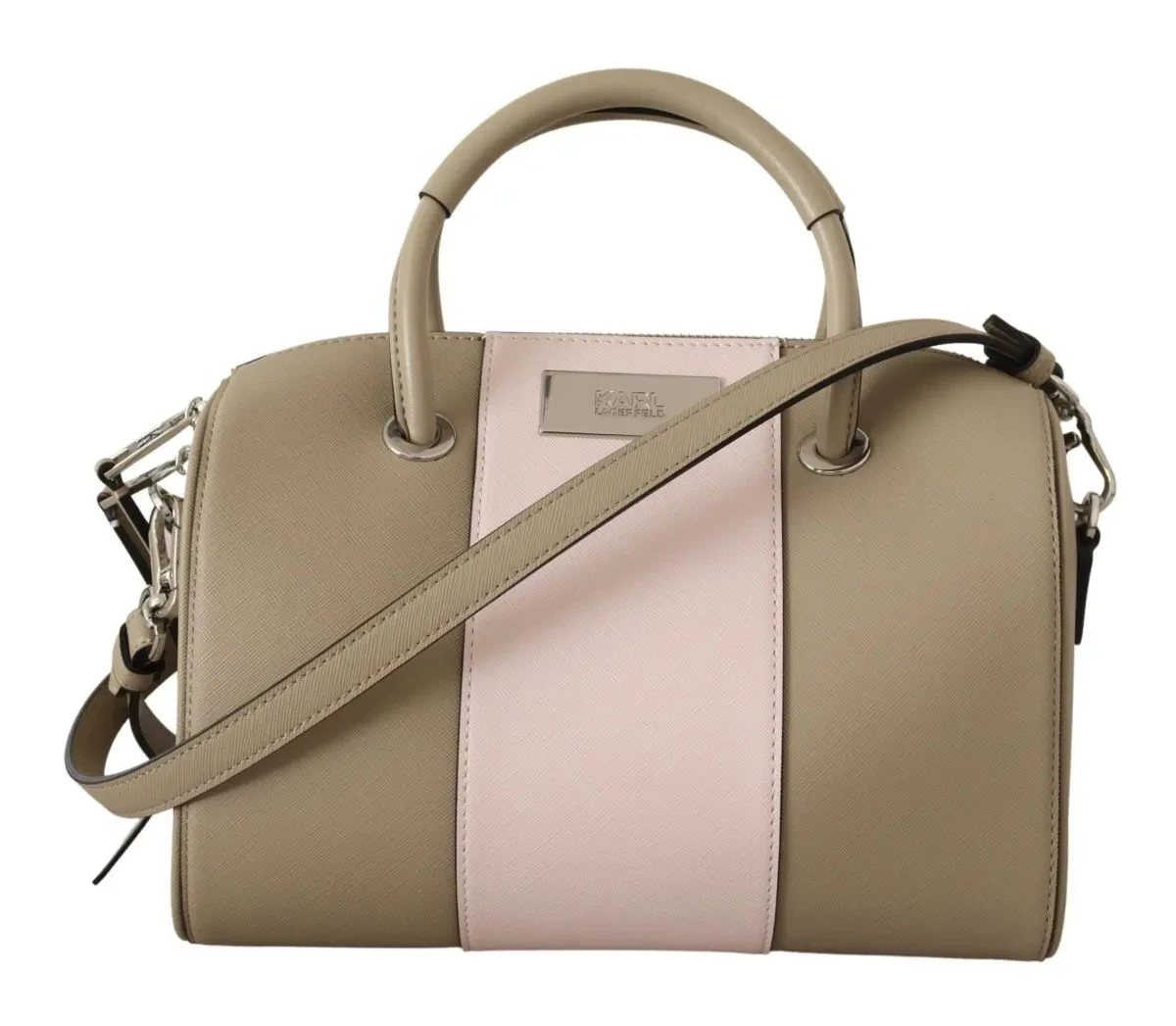 Karl Lagerfeld Sage Green Polyurethane Women Shoulder And Handbag