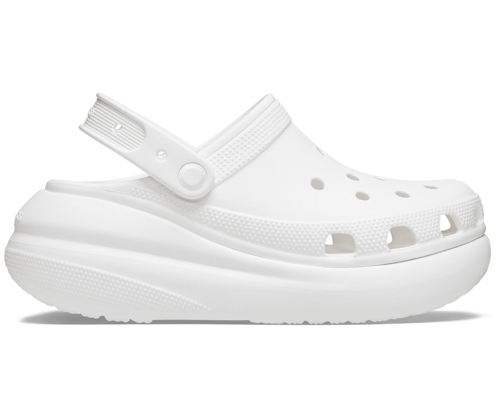 Crocs Classic Crush Platform Clogs Sandals - White