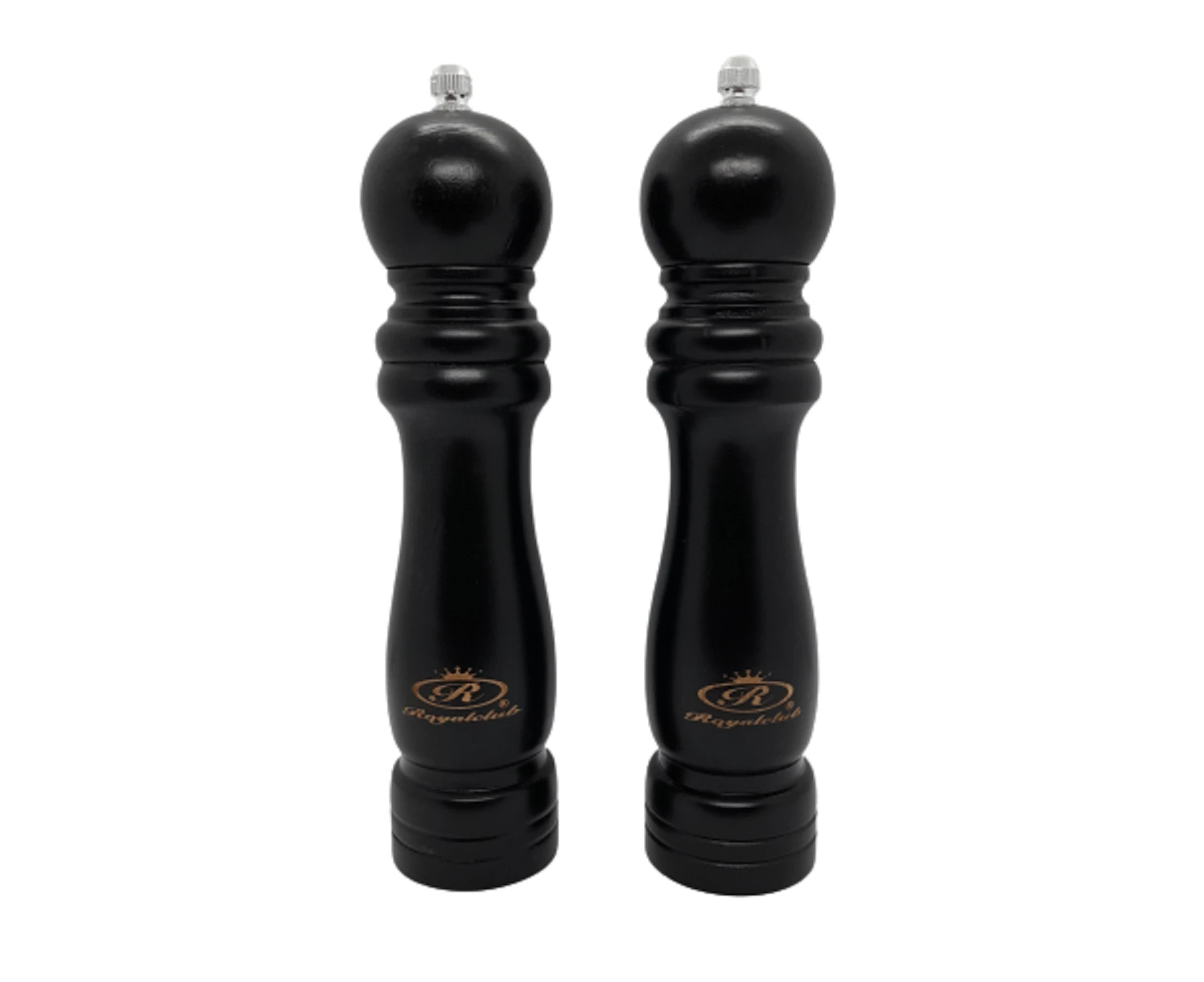 Royalclub 8" Salt & Pepper Mill set - Black