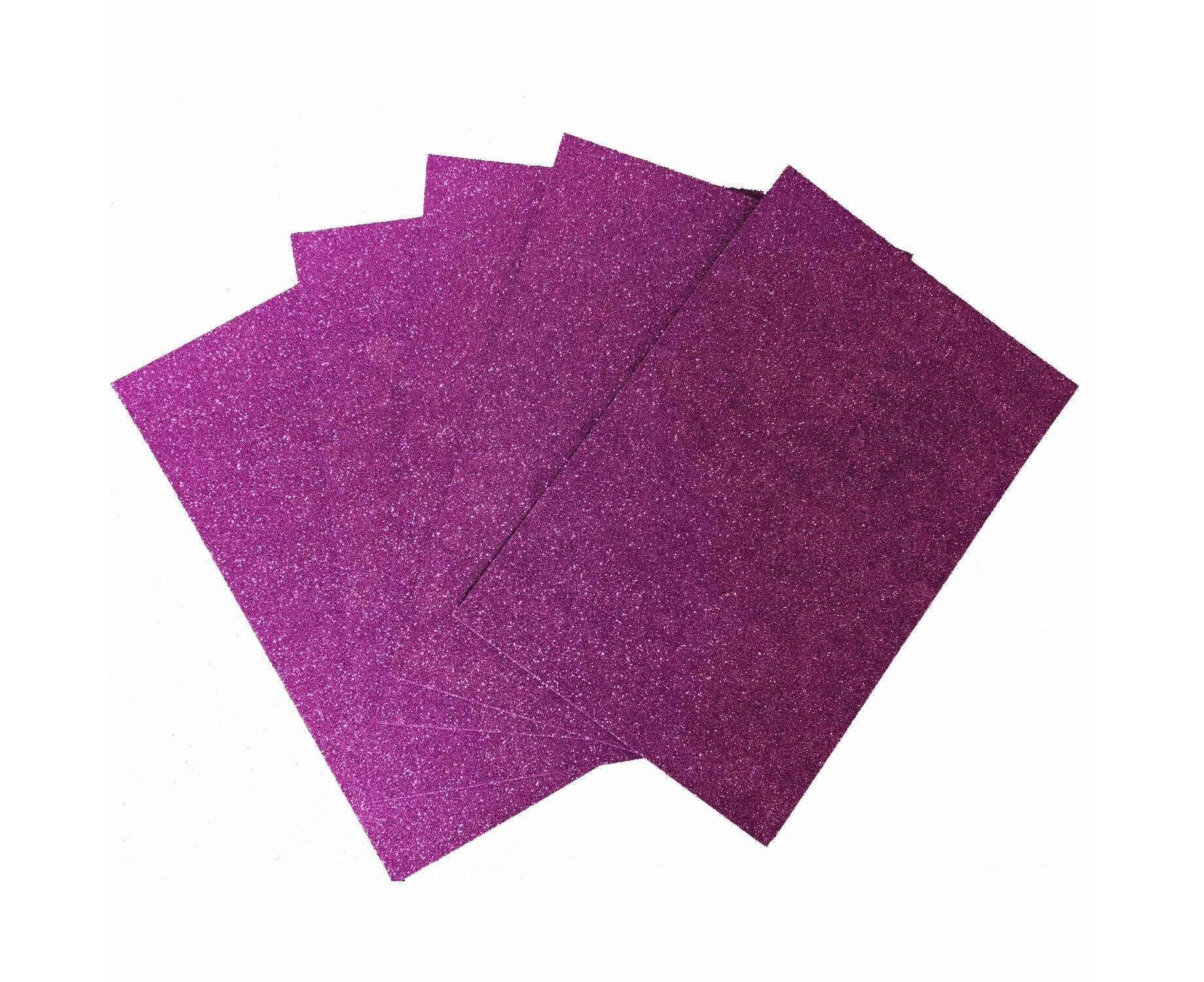 5 Sheets Eva Foam Glitter - Art & Craft & Diy 12 Assorted Colours 200mm X 295mm - Purple