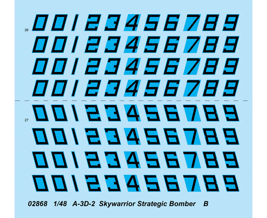 02868 1/48 A3D2 SkyWarrior Strategic Bomber Plastic Model Kit