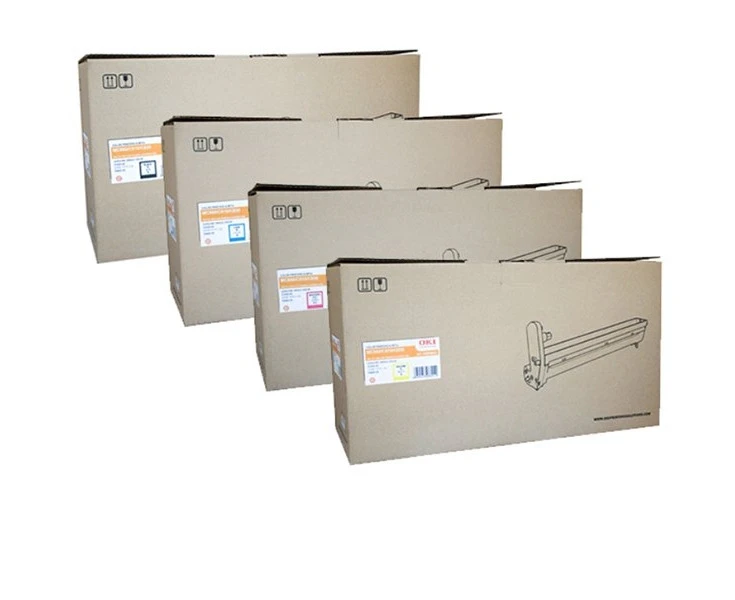 4 Pack OKI Original C810, C810N, C830, C830N, MC860 Drum Units (Based on Continuous Print)/(44064033-44064036)