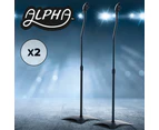 ALPHA 2pcs Speaker Stands Stand Tripod Home Studio Adjustable Height Surround