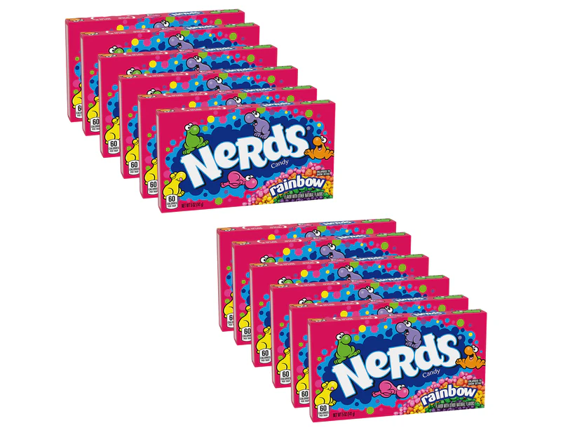 Nerds Rainbow 141g Box Theatre Box - 12 Box Pack American Candy