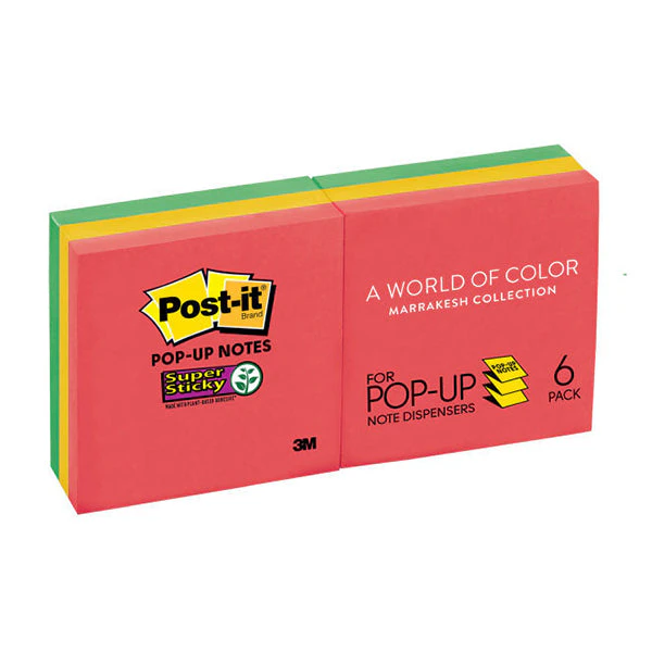 Post It Super Sticky Pop Up Notes R330 6SSAN Pk6