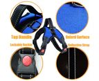 Pet Dog Harness Leash Set Adjustable Dog Harness Walking Harness-L-Navy Blue