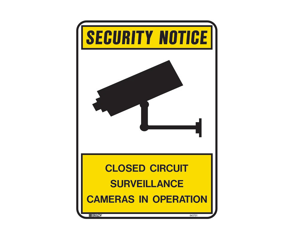 Security CCTV Notice Sign - "Closed Circuit Surveillance Cameras In Operation"