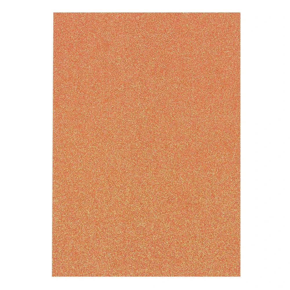 Craft Perfect Sugared Coral Glitter Cardstock