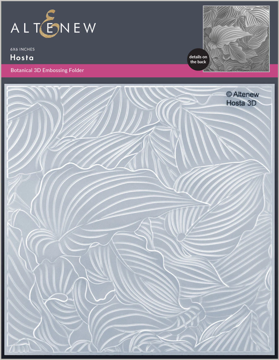 Altenew Hosta 3D Embossing Folder