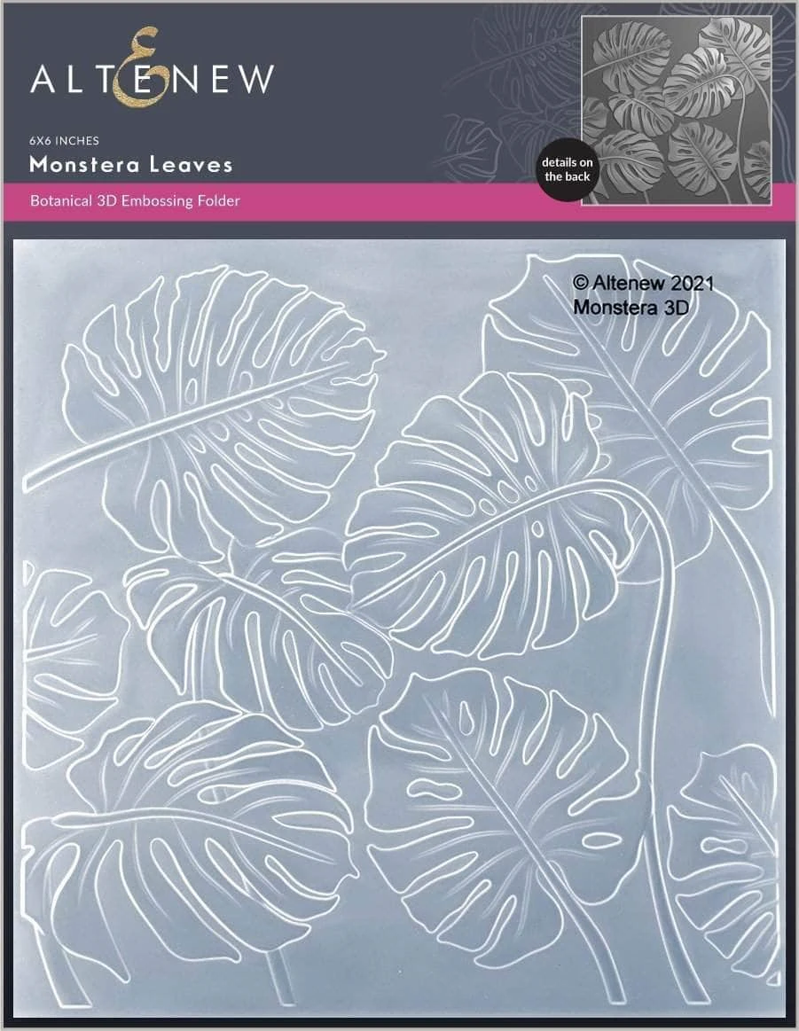 Altenew Monstera Leaves 3D Embossing Folder