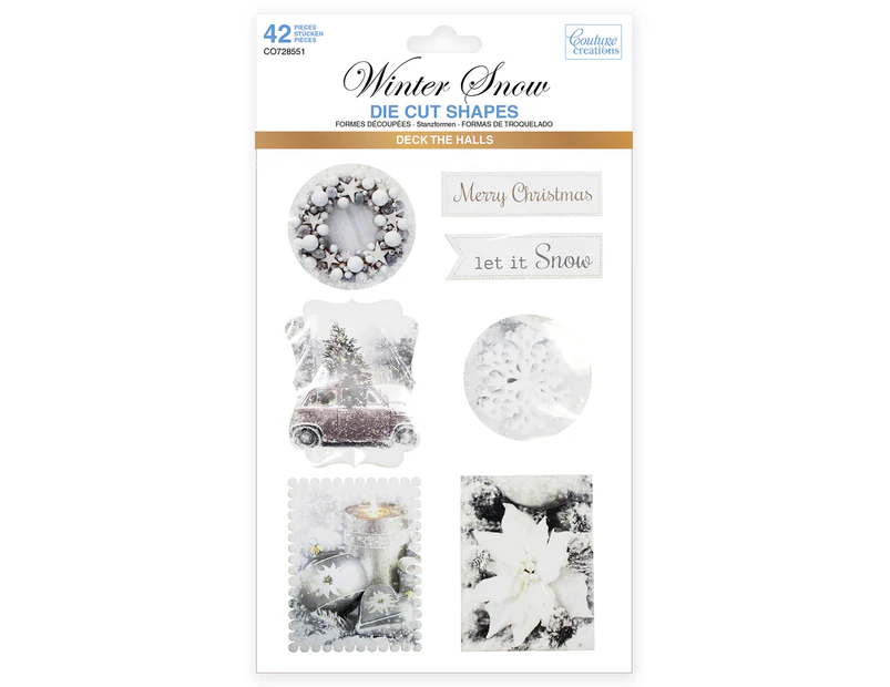 Couture Creations Winter Snow Die-Cut Shapes