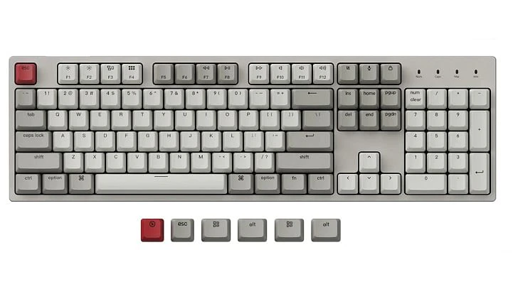 Keychron C2 USB Keyboard Hot-Swappable Non-Backlit Retro Colour Mechanical Keyboard Gateron Brown Switch Mac Windows C2-M3Z [KBKCC2M3ZBROWN]