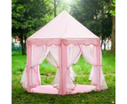 Kids Play Tent Princess Castle Super Fantasy Pink Princess Castle Playhouse Canopy Tent Indoor and Outdoor Fun