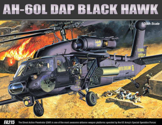 Academy 1/35 AH-60L DAP Black Hawk Plastic Model Kit [12115]