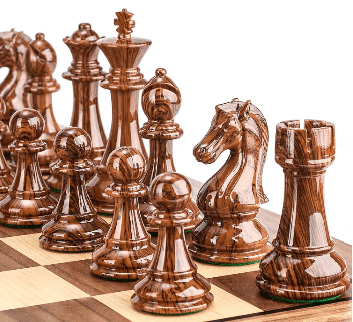 Super Large Chess Pieces ONLY (NO Chessboard) 4.25'' King Extra Queens for Tournament Staunton Sized Boards