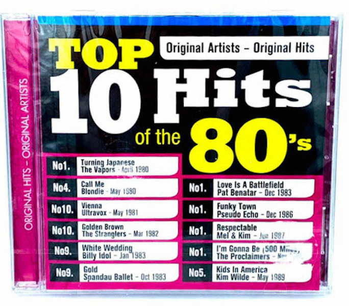 Top 10 Hits of the 80s Blondie/Benatar/Idol/Wilde/Vapors CD