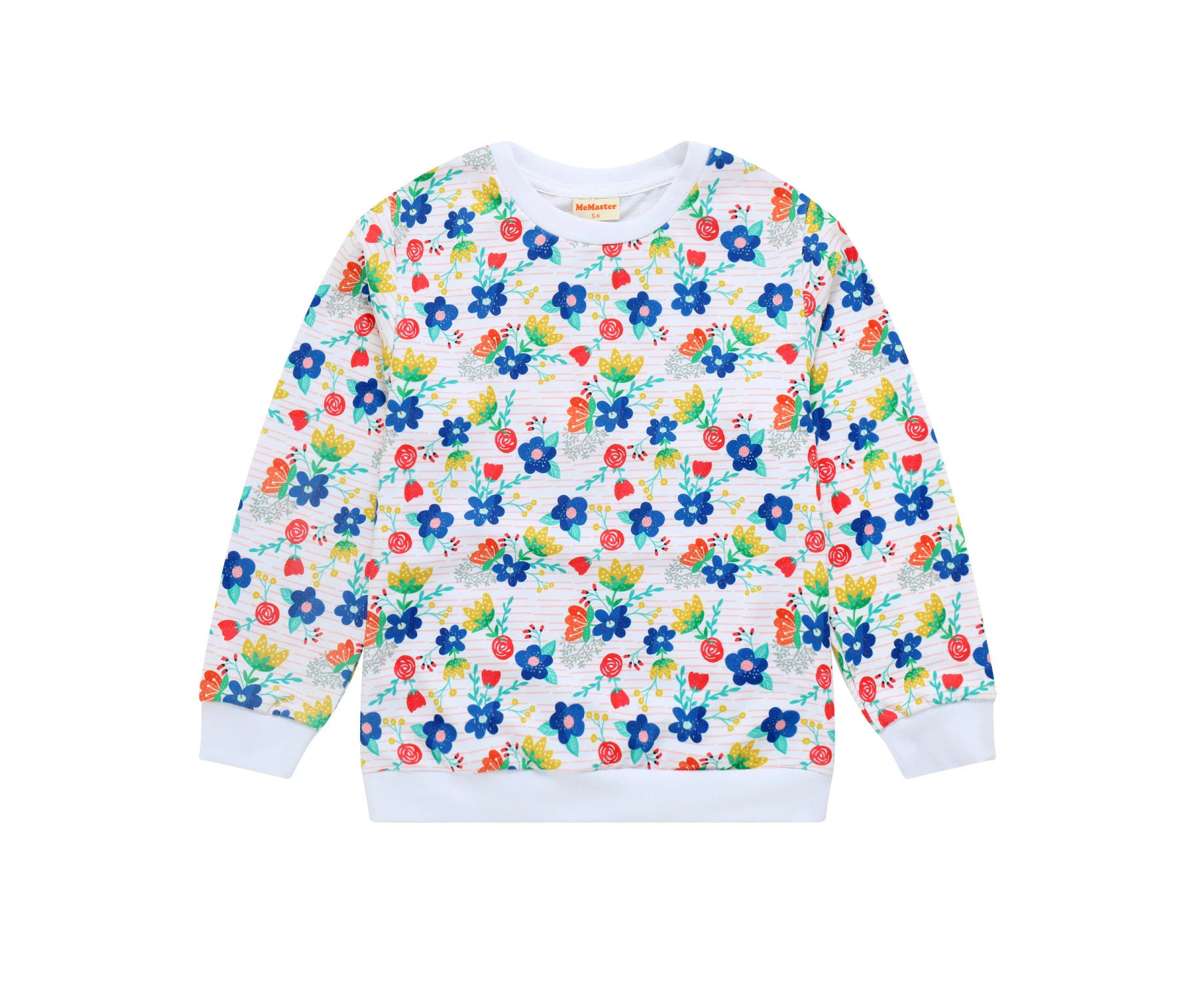 JUNIOR GIRLS FLORAL SWEATSHIRT-LEIGHT WEIGHT