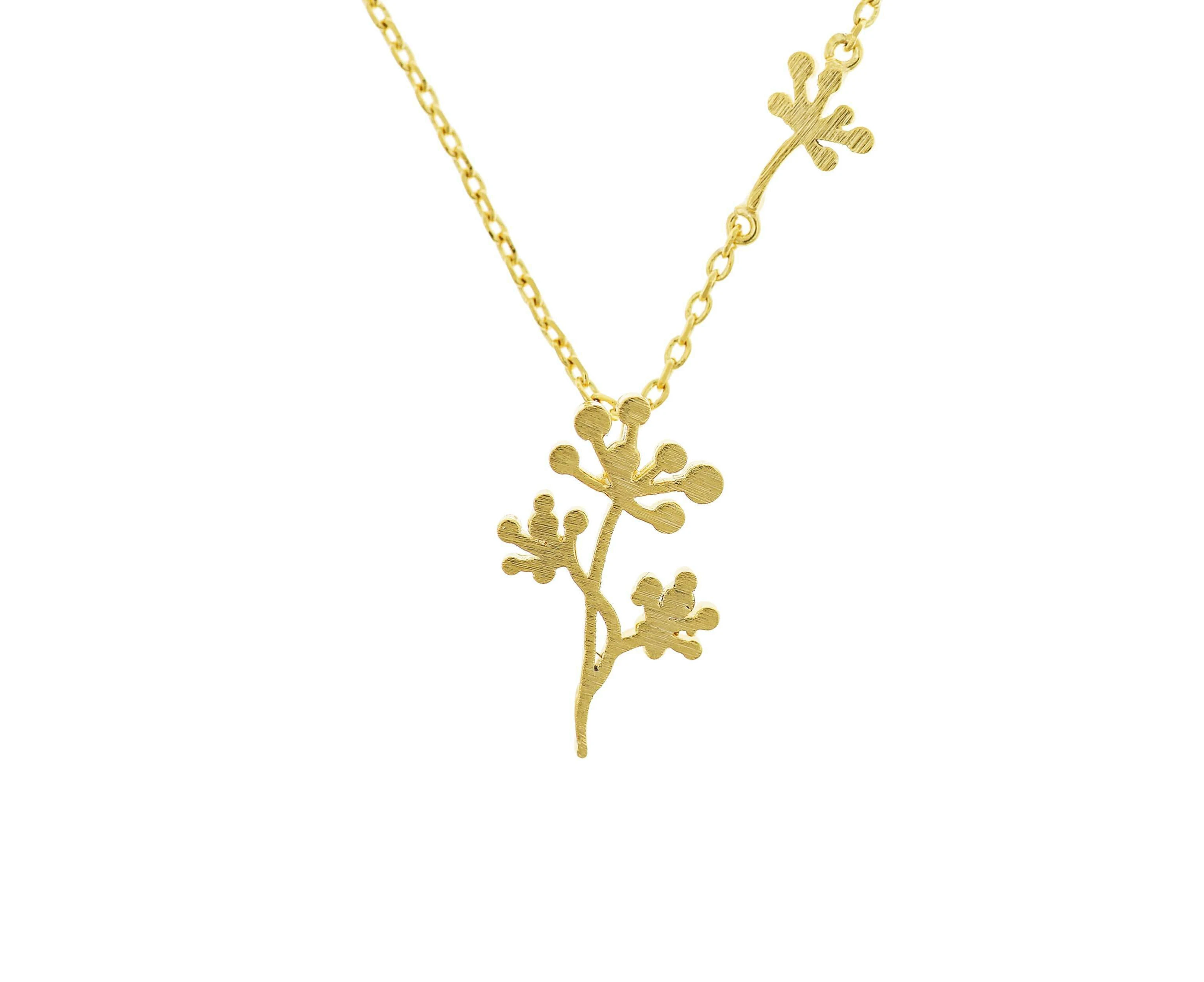 Short Story Necklace Dandelion - Gold