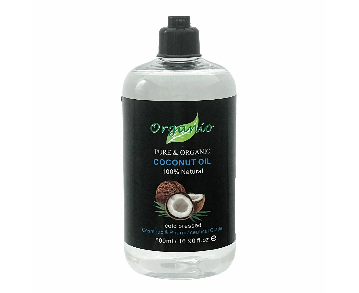 ORGANIC FRACTIONATED COCONUT OIL - COCONUT SCENT, 100% PURE, NATURAL - 500ml, Without Pump