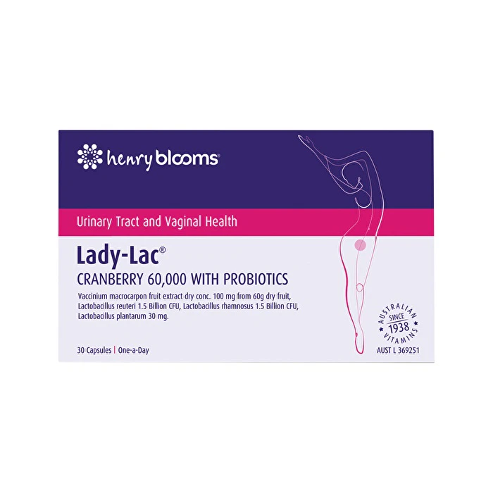 Henry Blooms LadyLac Cranberry 60,000 with Probiotics 30c