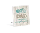 French Country Wooden Fathers Day Dad Sons Hero Standing Sign