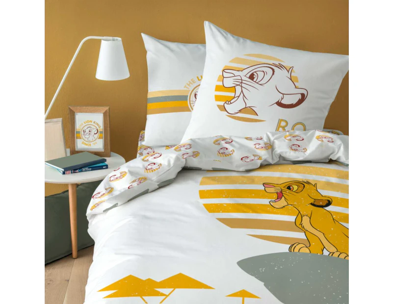 Disney The Lion King Prince Cotton Quilt Cover Set - Single Bed Size