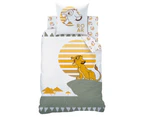 Disney The Lion King Prince Cotton Quilt Cover Set - Single Bed Size