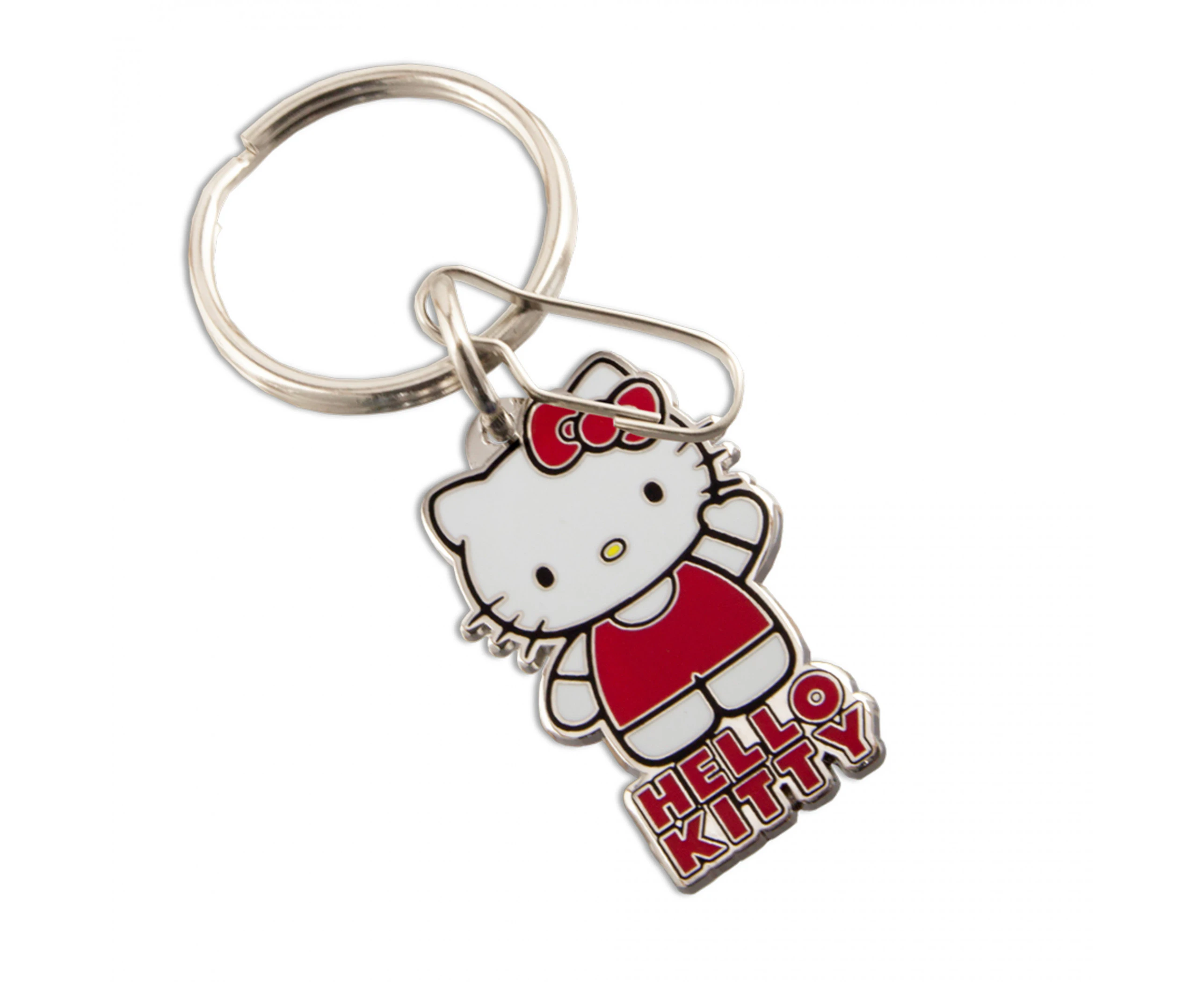 Hello Kitty Waving Enamel Keychain