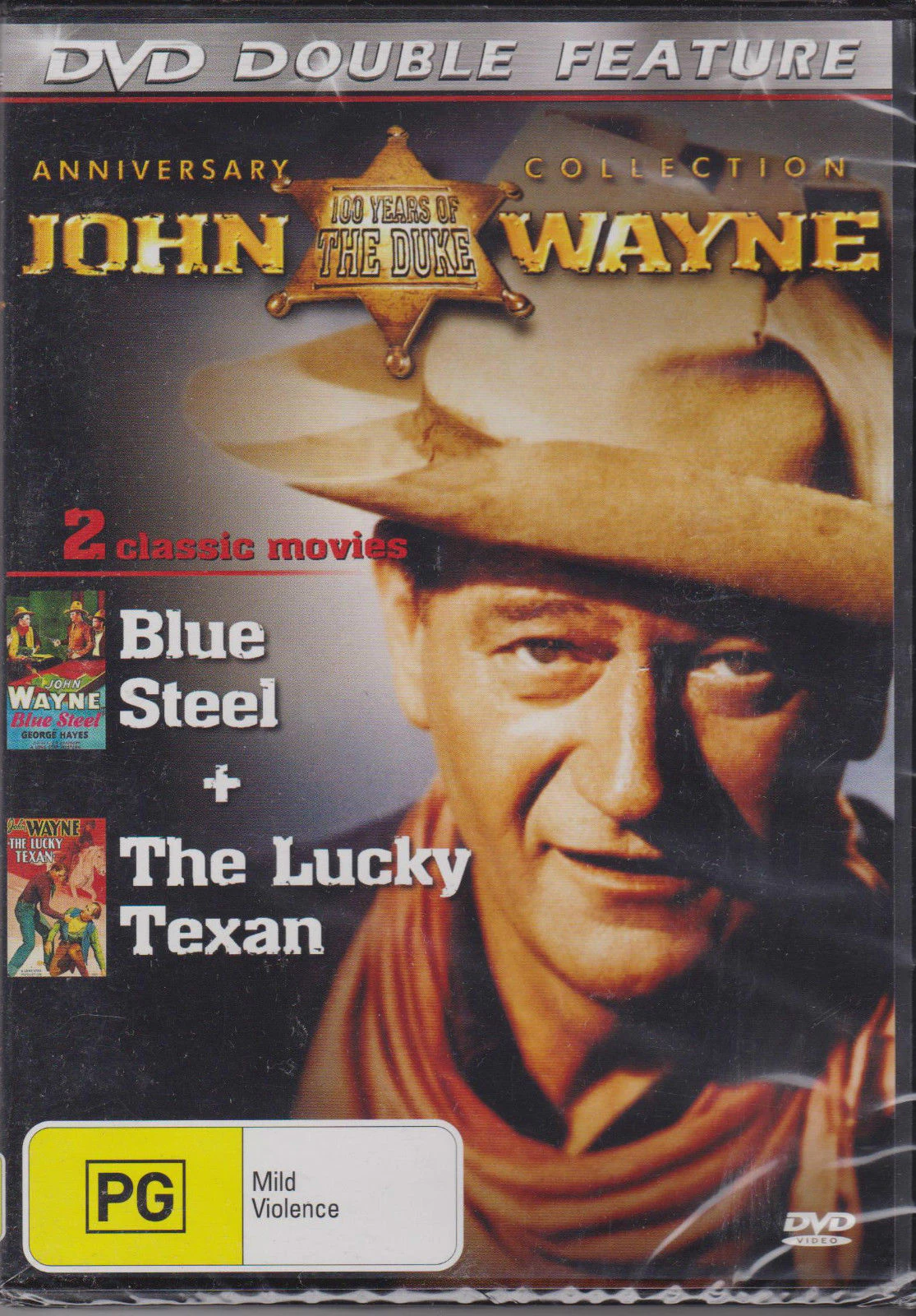 blue steel + the lucky texan: john wayne - Rare DVD Aus Stock New Region 4