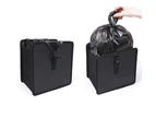 Foldable Car Trash Can Rubbish Bin Garbage Bag Hanging Car Storage Bag - L