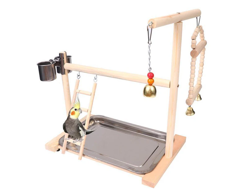 Parrot Cockatiel Birds Play Stand Gym Toy