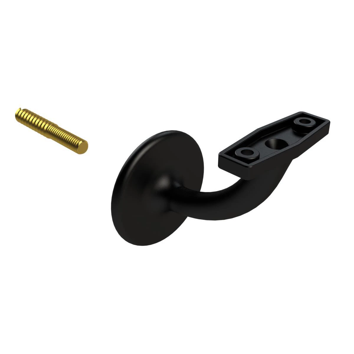 Emro Stair Hand Rail Bracket Centre Concealed Fix 60mm Matte Black 442MBLPP