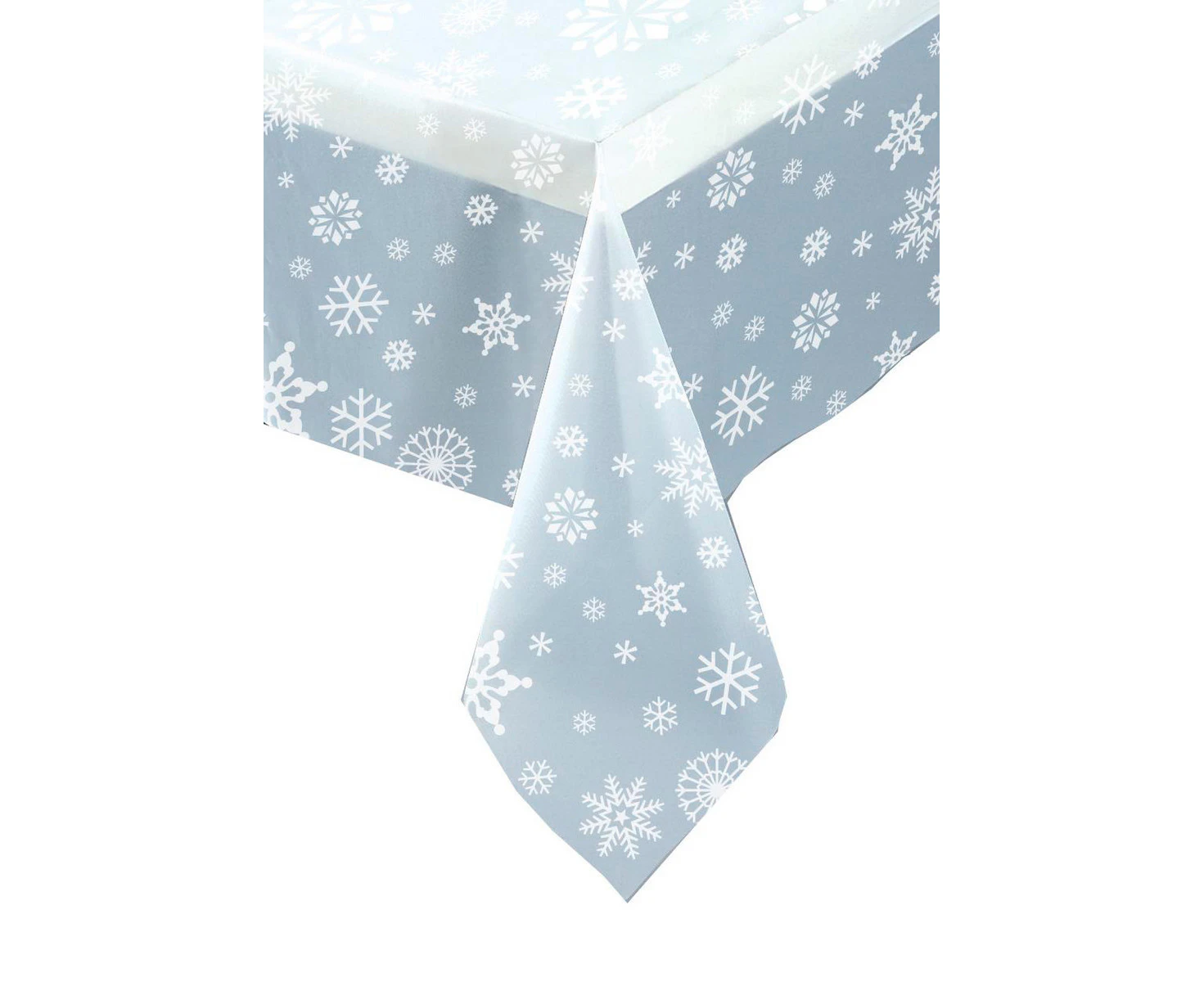 Frozen Snow Party Supplies Snowflakes Clear Tablecover Tablecloth Birthday Girl