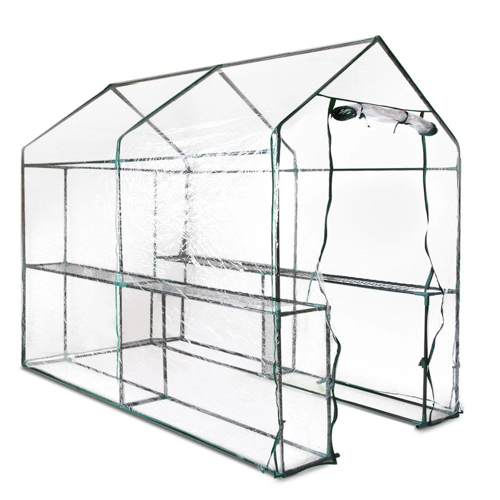 My Best Buy - Greenfingers Greenhouse Garden Shed Green House 1.9X1.2M Storage Greenhouses Clear