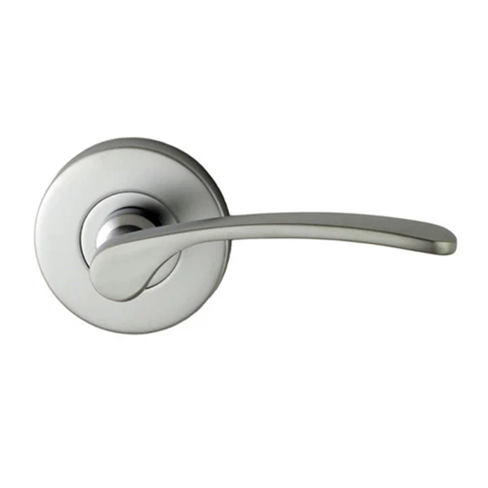 Nidus Mediterranean Capri Door Handle Passage Set Satin Chrome MCAPPAS-SC