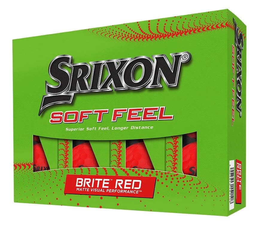 Srixon Soft Feel 2022 Golf Balls - Brite Red