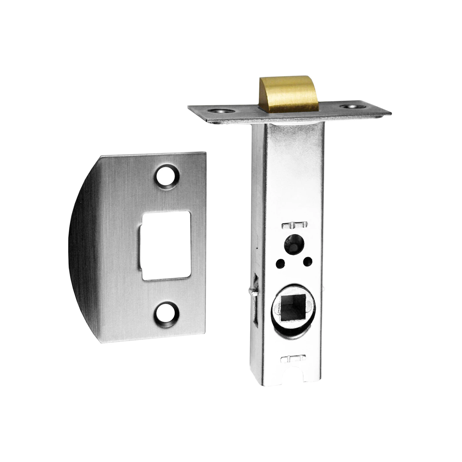 Nidus Tubular Latch Double Sprung 60mm Chrome Plate LATDS60-CP