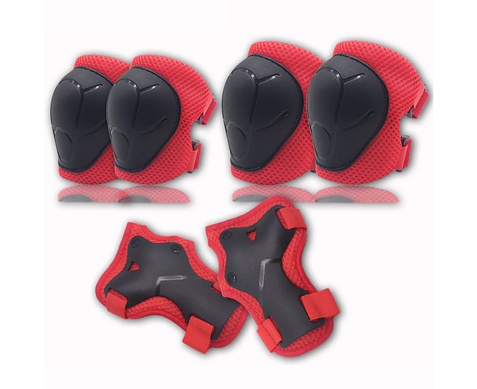 Six-piece Children's roller skating protective gear set sports helmet protective gear skateboard skating protective gear knee pads and elbow pads