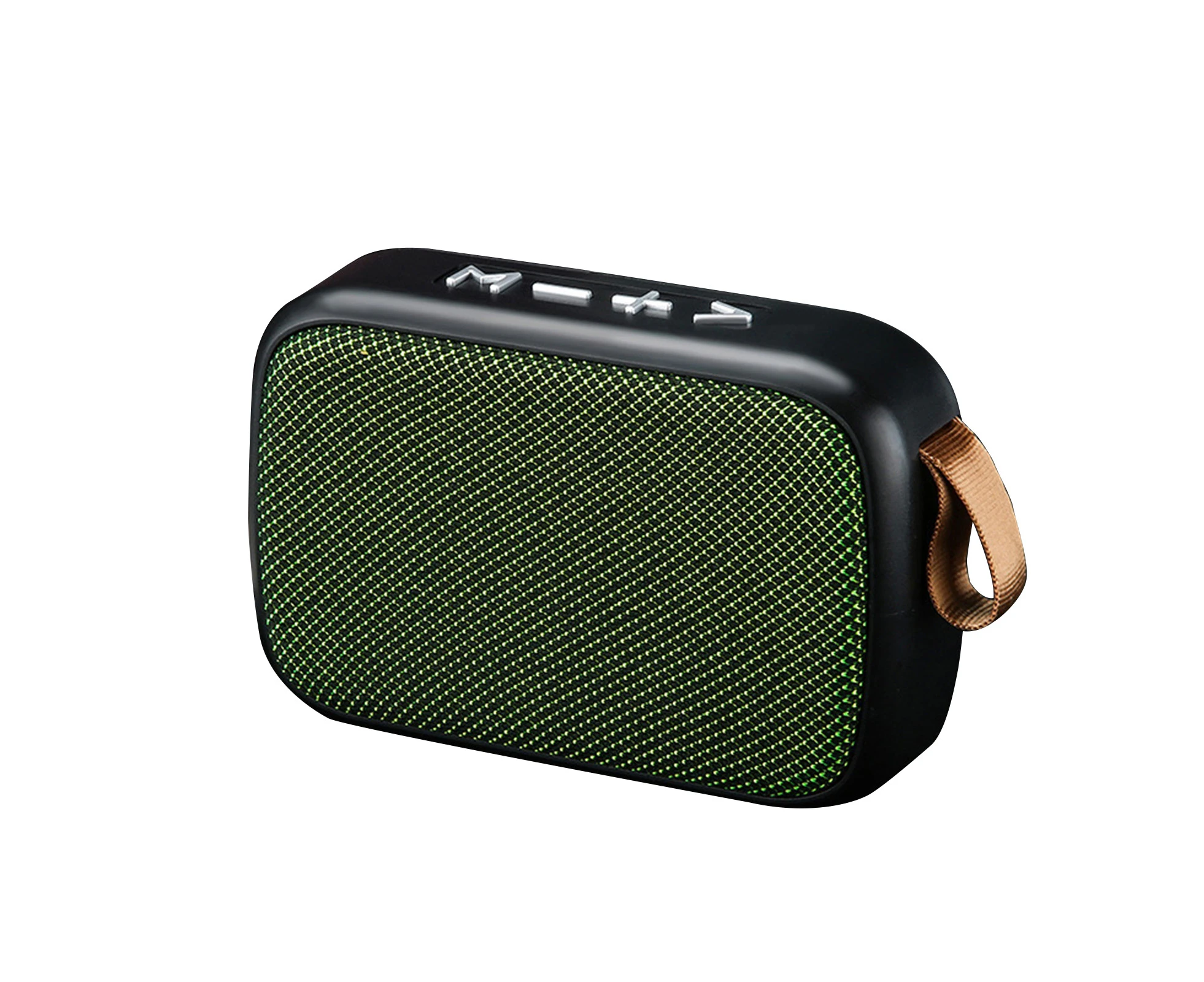 Portable Mini G2 6D Bass Bluetooth-compatible 4.2 Wireless Speaker with USB TF Card Jack Subwoofer Loudspeaker for Indoor Outdoor-Green