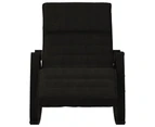 vidaXL Rocking Chair Black Fabric