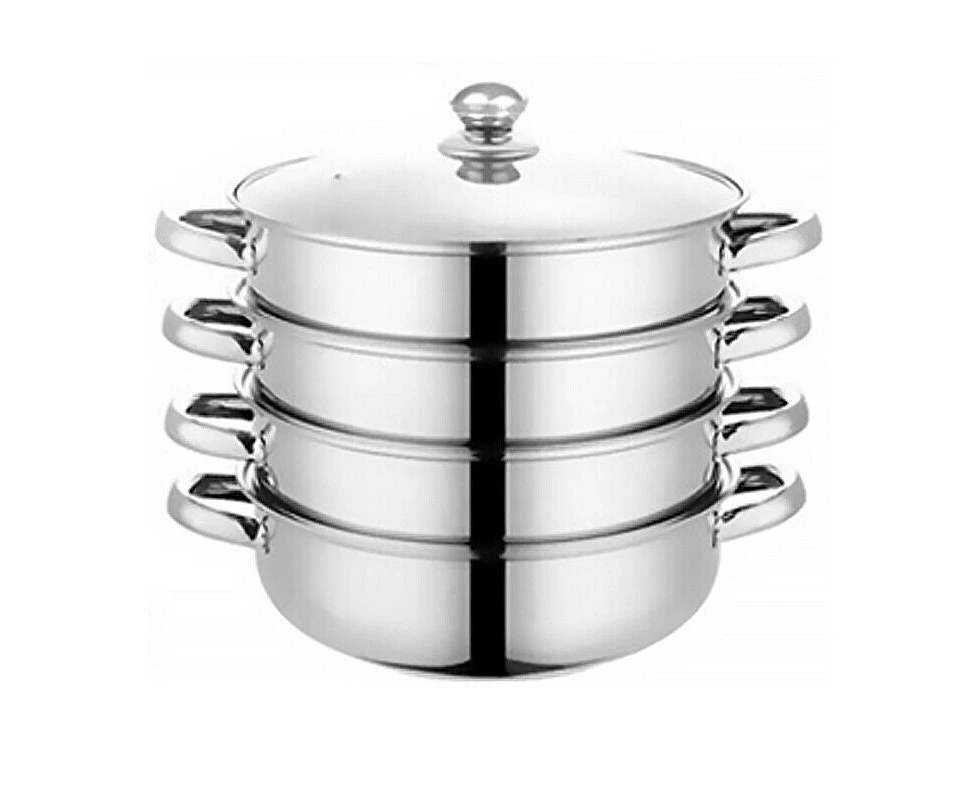 Stainless Steel Steamer Meat Vegetable Cooking Steam Pot Cookware 