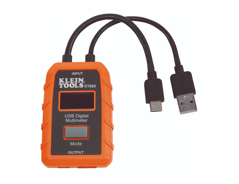 Klein USB Digital Meter USB-A USB-C LCD Display 3 - 20v DC