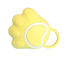 Dog Bath Brush Pet Shampoo Brush for Soothing Massaging Washing Deshedding Grooming-YELLOW