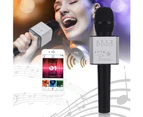 Wireless Bluetooth Karaoke Microphone Speaker Handheld Mic USB Player KTV Q9 - Pink