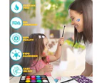 15 Colours Make-Up Palette 2 pens + 4 templates Children's Face Paint Set for Children